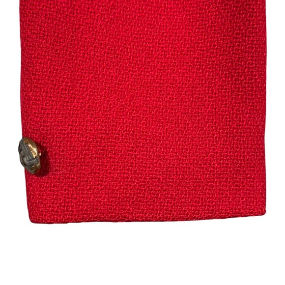 Vintage La Jolla Ice Capades Red Blazer Small Wool Blend 1961-62 Tour Patch - Picture 9 of 9